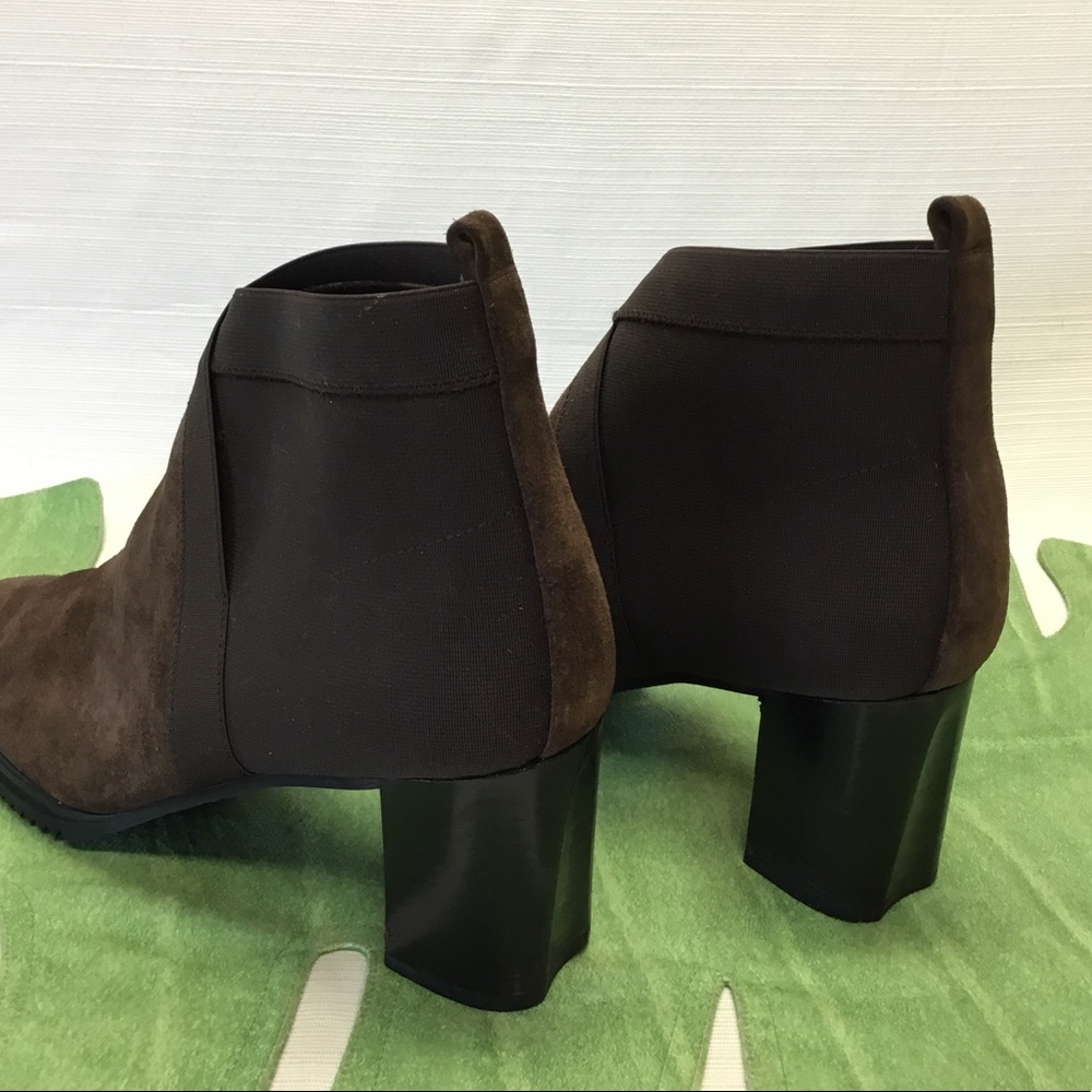 Stuart Weitzman Brown Slide On Booties - Picture 6 of 8
